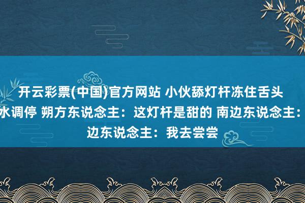 开云彩票(中国)官方网站 小伙舔灯杆冻住舌头 巡警倒滚水调停 朔方东说念主：这灯杆是甜的 南边东说念主：我去尝尝