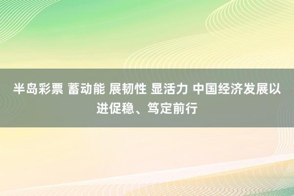 半岛彩票 蓄动能 展韧性 显活力 中国经济发展以进促稳、笃定前行